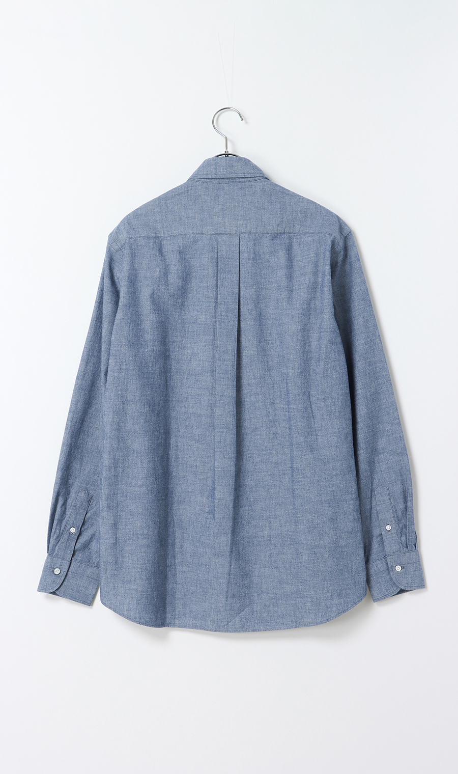 シャンブレーボタンダウンシャツ【カイハラデニム】 ブルー S