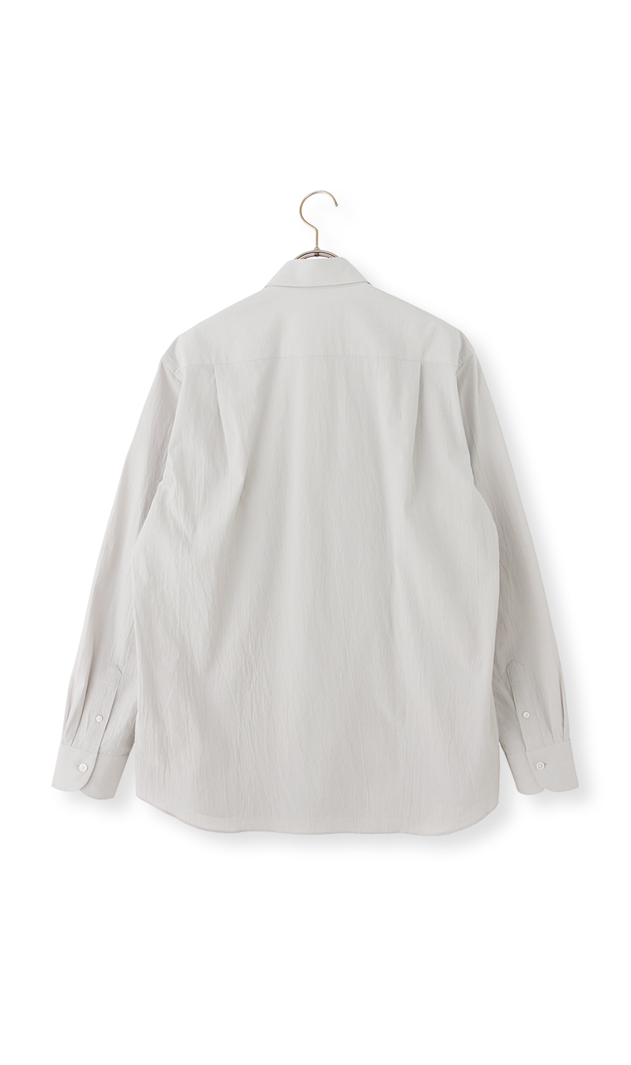 レギュラーカラーシャツ【リネン混】 ライトグレー S