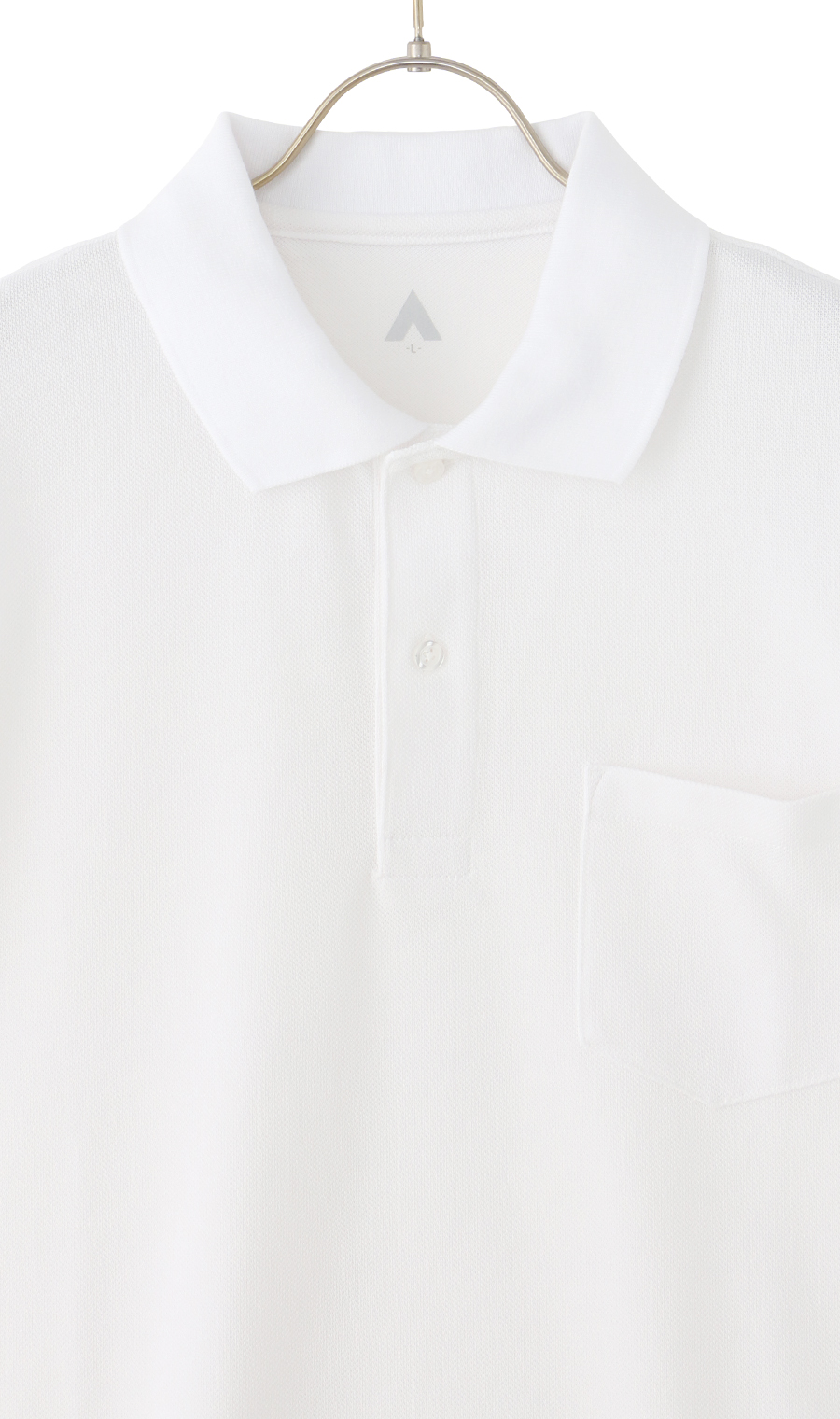 リブ襟半袖ポロシャツ オフ S