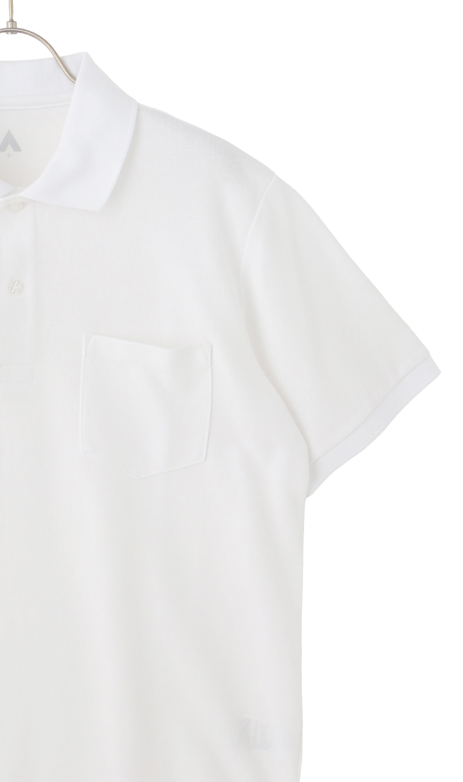 リブ襟半袖ポロシャツ オフ S