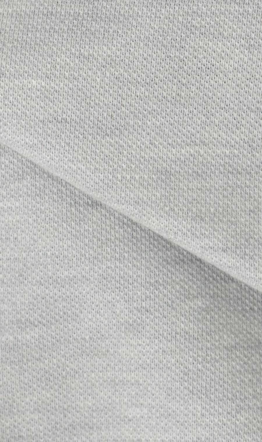 リブ襟半袖ポロシャツ ライトグレー S