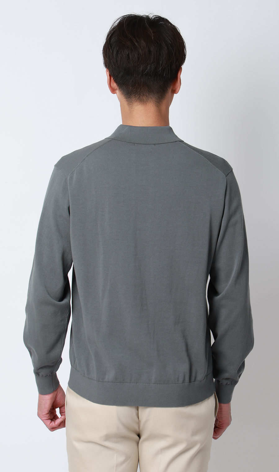 ニットポロシャツ【14G】【長袖】 (26232739-03) | Savile Row | 紳士
