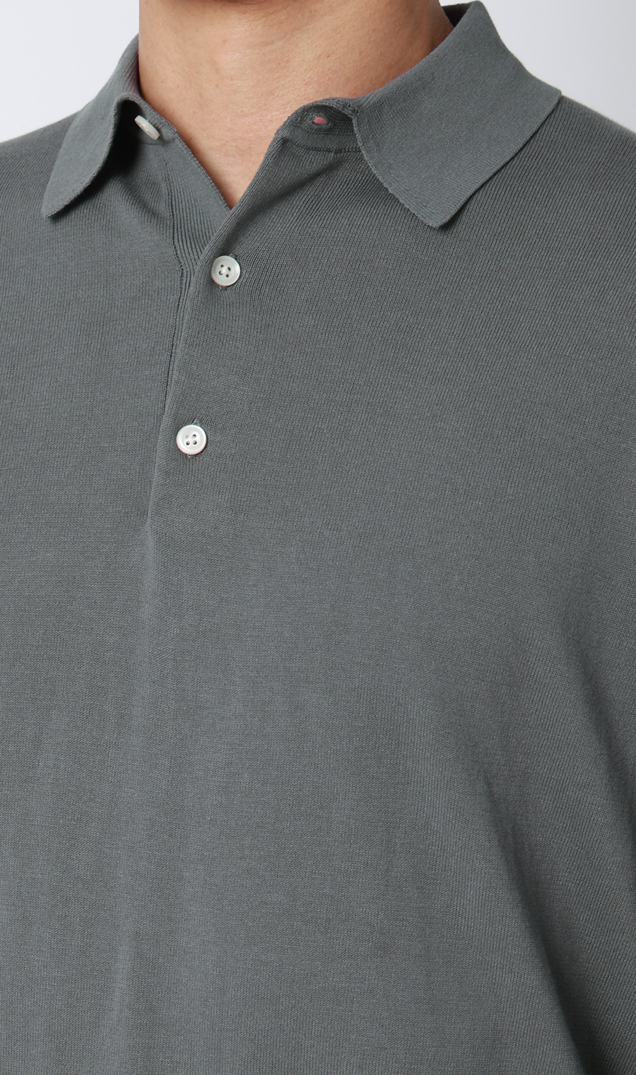 ニットポロシャツ【14G】【長袖】 (26232739-03) | Savile Row | 紳士