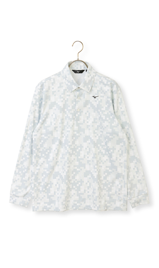 総柄共襟ポロシャツ【MIZUNO GOLF】