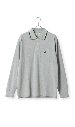 Pique ribbed collar polo shirt [BEVERLY HILLS POLO CLUB]