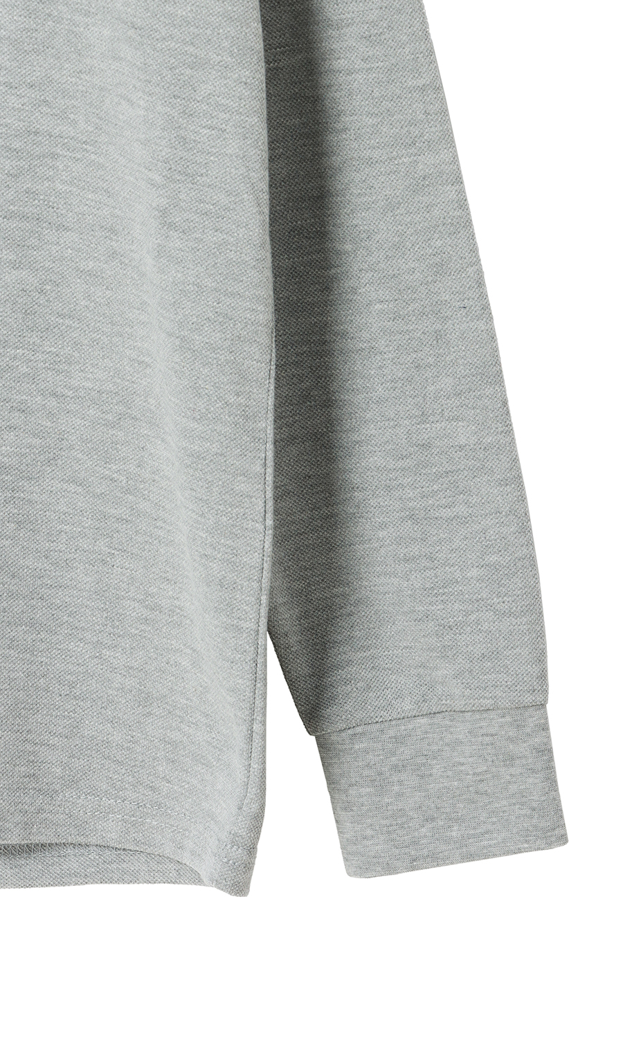 鹿の子リブ襟ポロシャツ【BEVERLY HILLS POLO CLUB】 グレー M