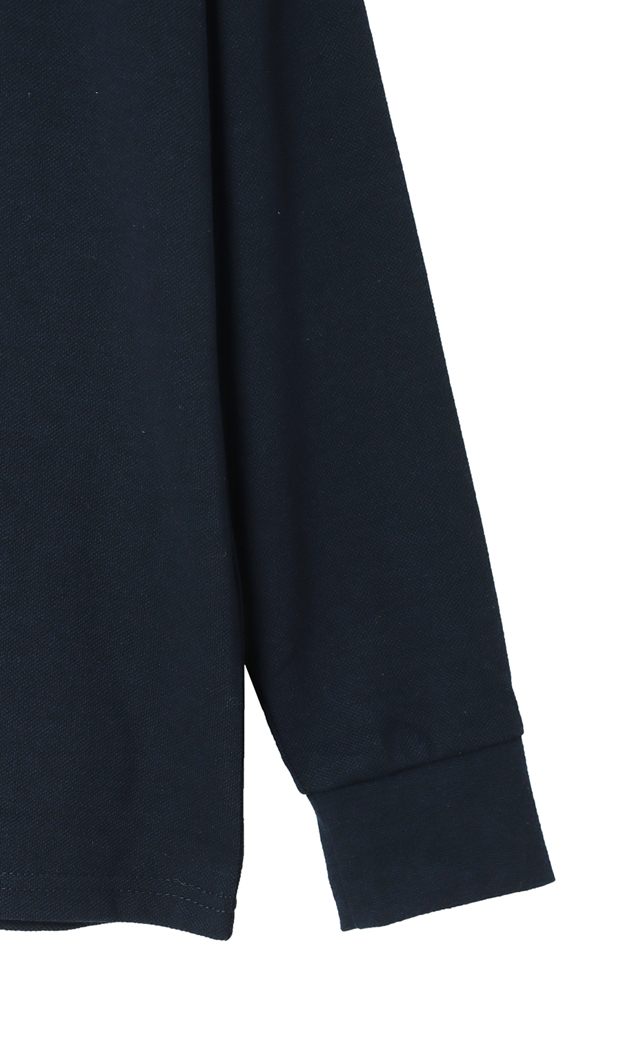 鹿の子リブ襟ポロシャツ【BEVERLY HILLS POLO CLUB】 ネイビー M