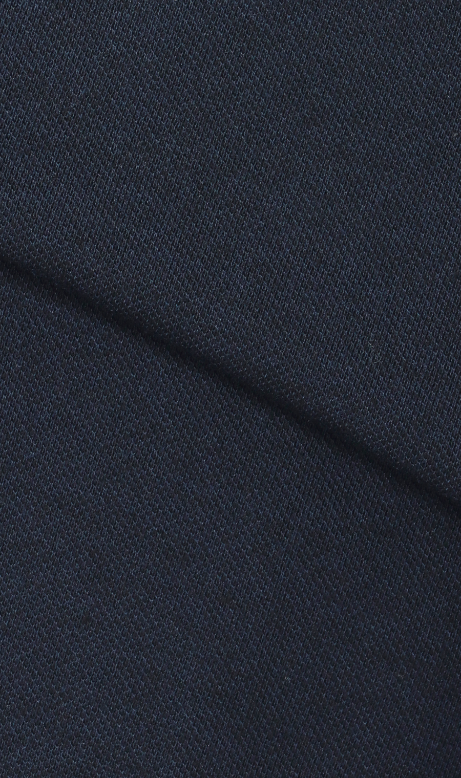 裏起毛鹿の子リブ襟ポロシャツ【BEVERLY HILLS POLO CLUB】 ネイビー M