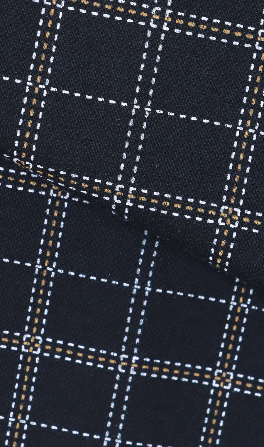 裏起毛鹿の子リブ襟ポロシャツ【BEVERLY HILLS POLO CLUB】 ネイビー M