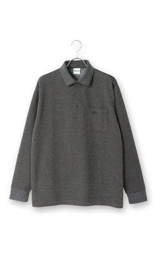 Calze jacquard ribbed collar polo shirt [LOGOS]