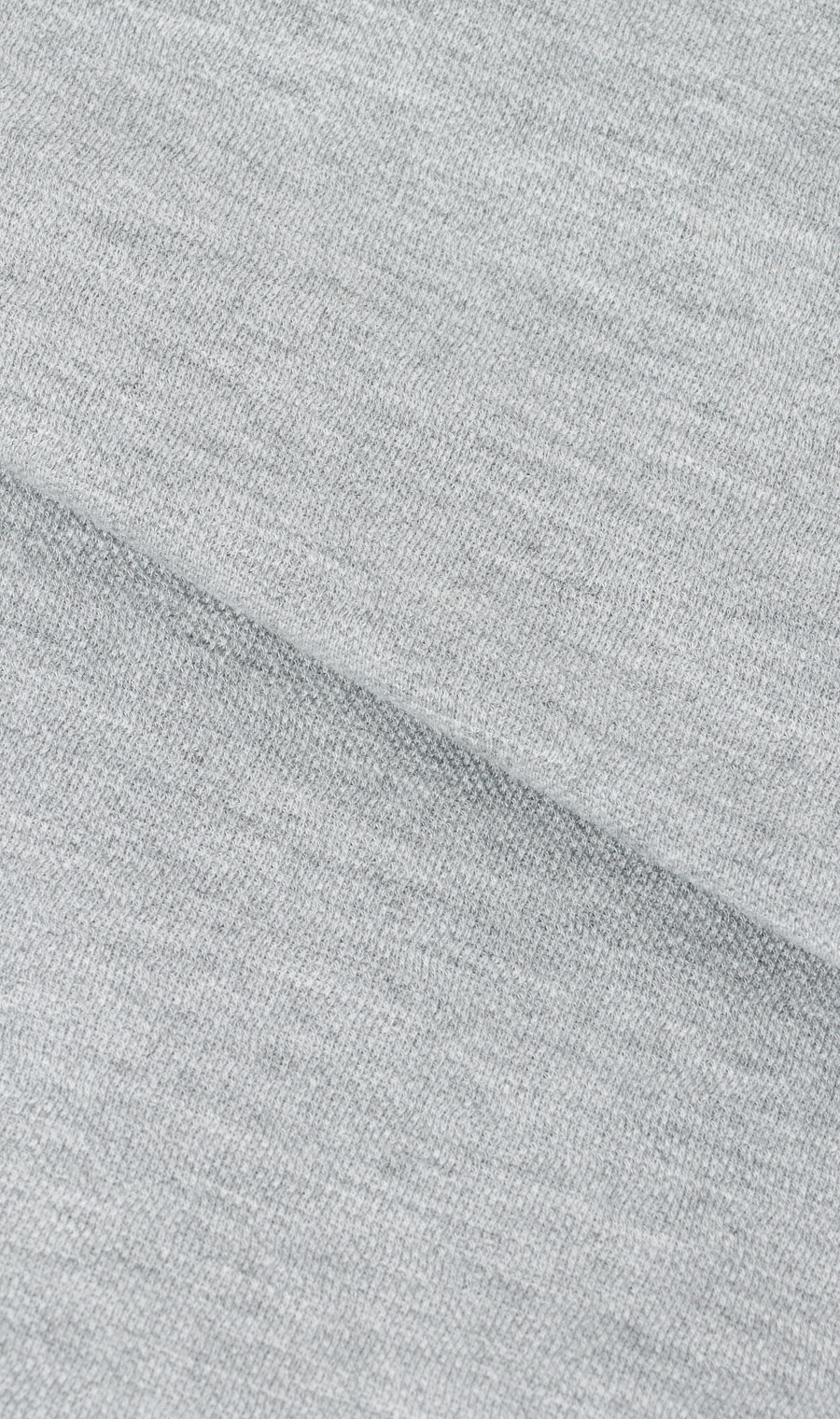 鹿の子プリントリブ襟ポロシャツ【LOGOS】 グレー M