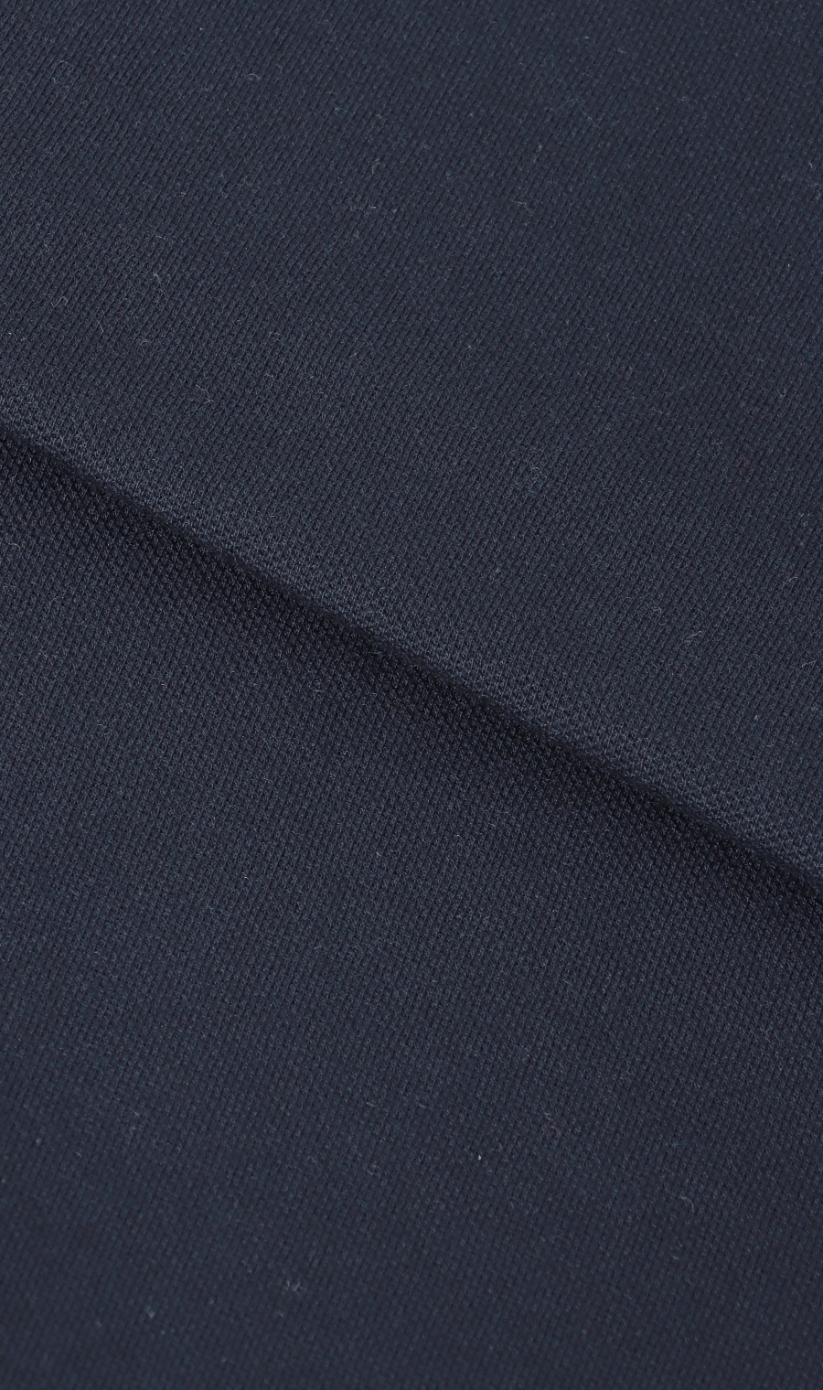 鹿の子プリントリブ襟ポロシャツ【LOGOS】 ネイビー M