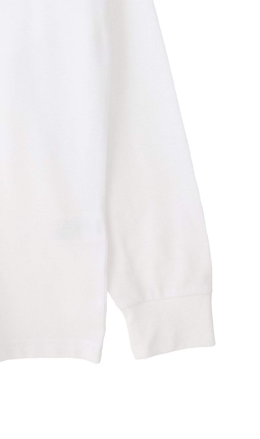 鹿の子リブ襟ポロシャツ【BEVERLY HILLS POLO CLUB】 ホワイト M