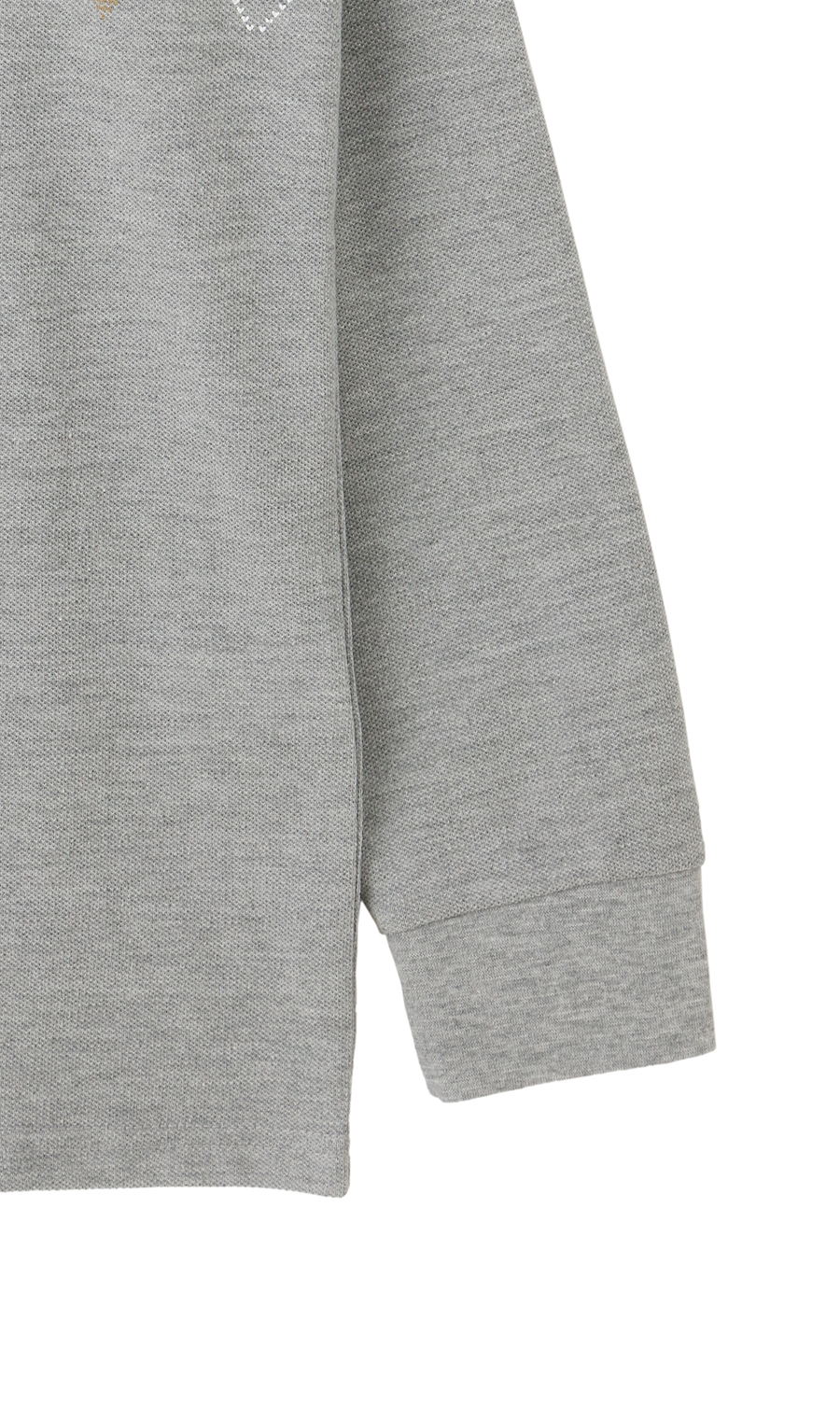 鹿の子リブ襟ポロシャツ【BEVERLY HILLS POLO CLUB】 グレー M