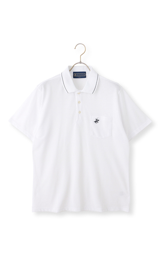 鹿の子リブ襟ポロシャツ【BEVERLY HILLS POLO CLUB】