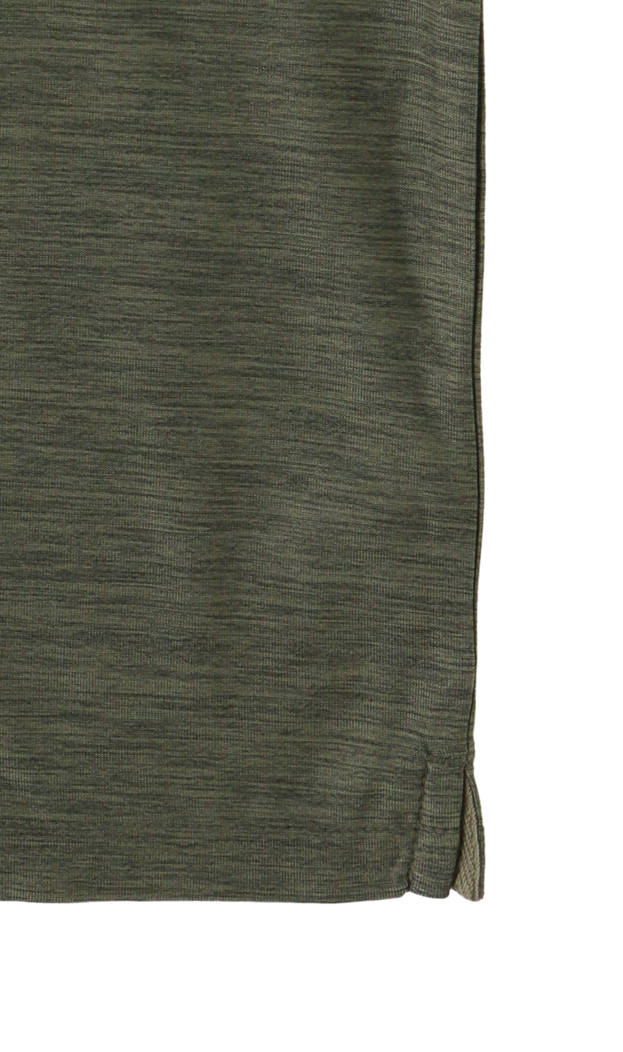 カチオン杢共襟ポロシャツ グリーン M