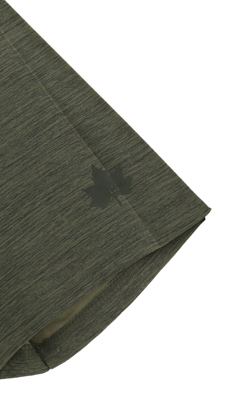 カチオン杢共襟ポロシャツ グリーン M