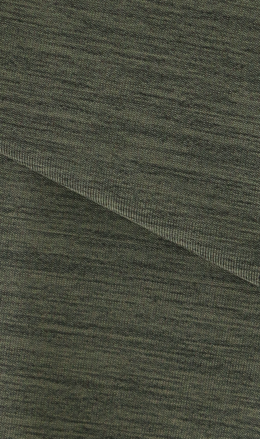 カチオン杢共襟ポロシャツ グリーン M