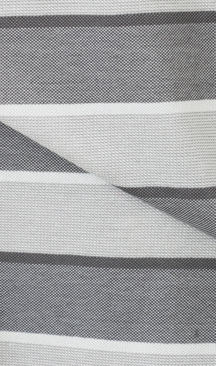 鹿の子ボーダーポロシャツ【REGAL】 グレー M