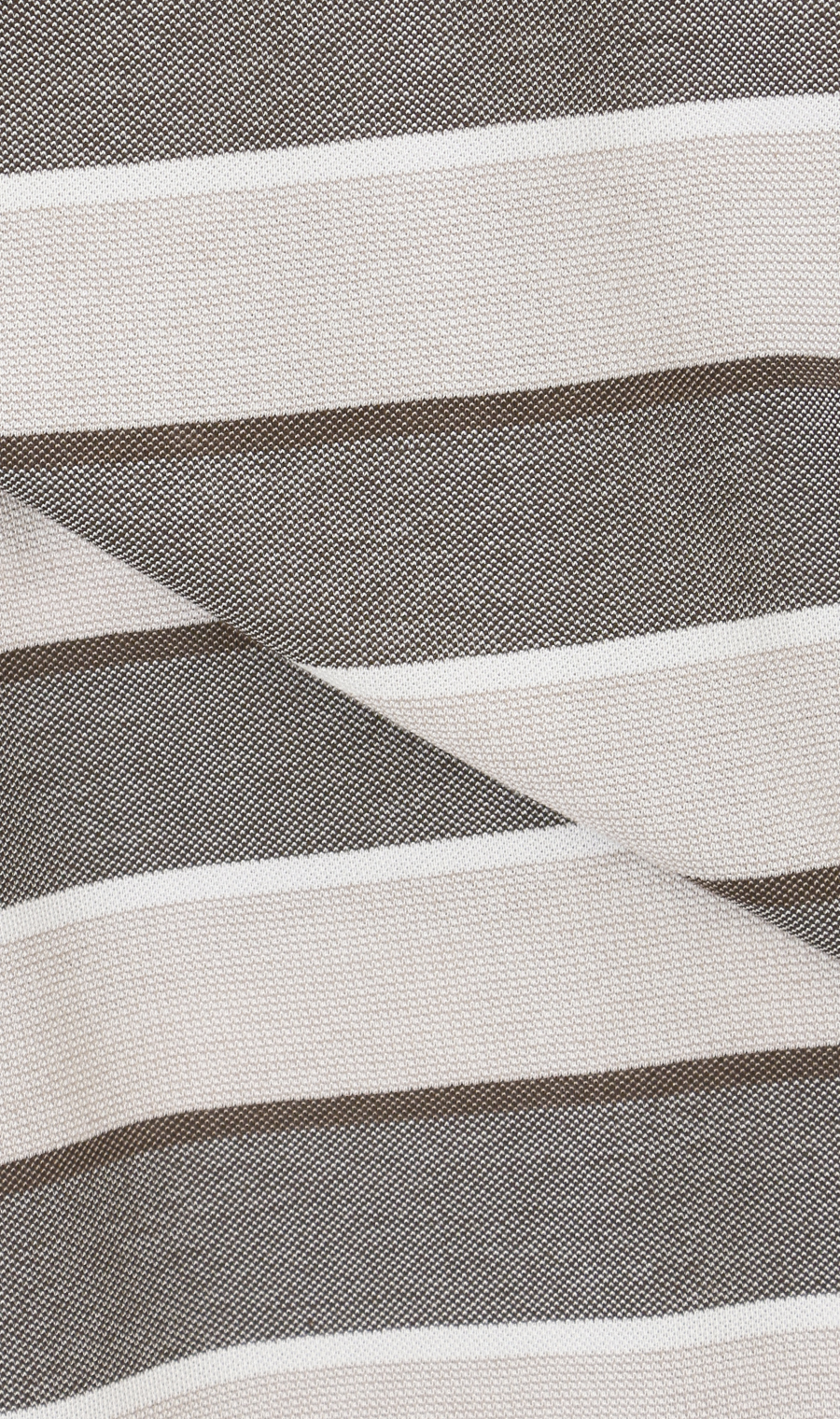 鹿の子ボーダーポロシャツ【REGAL】 ブラウン M