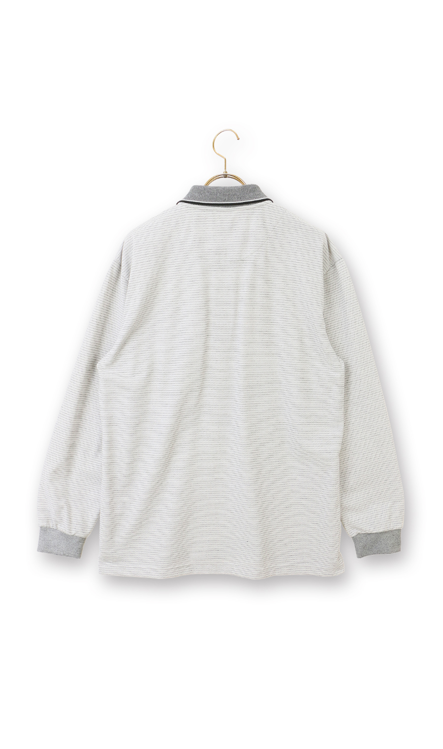 ミジンボーダーポロシャツ【REGAL】 グレー M