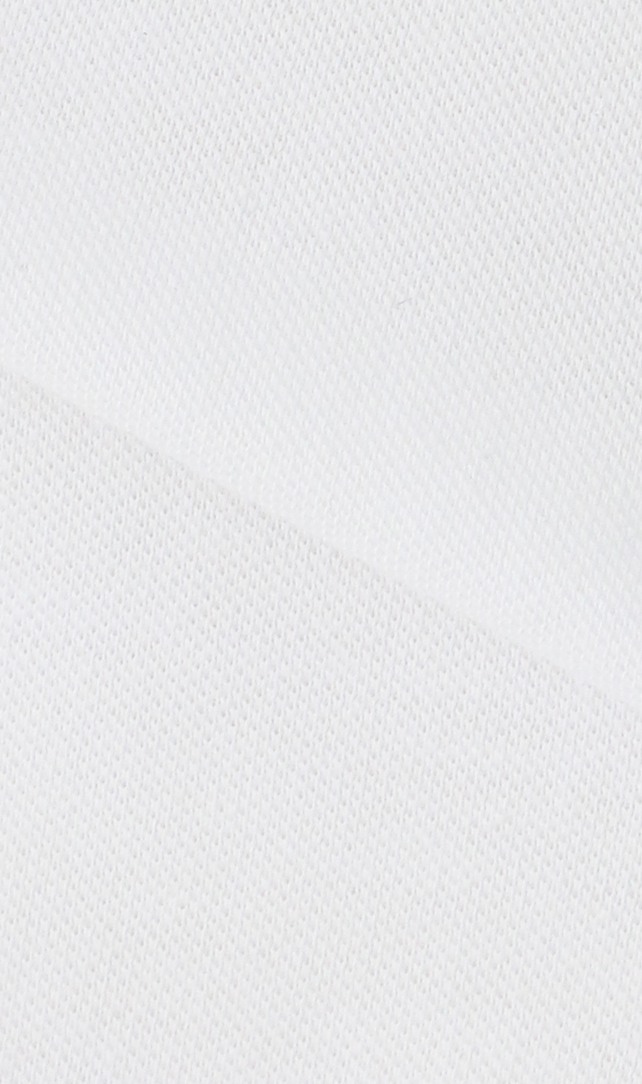 リブ襟鹿の子ポロシャツ ホワイト M