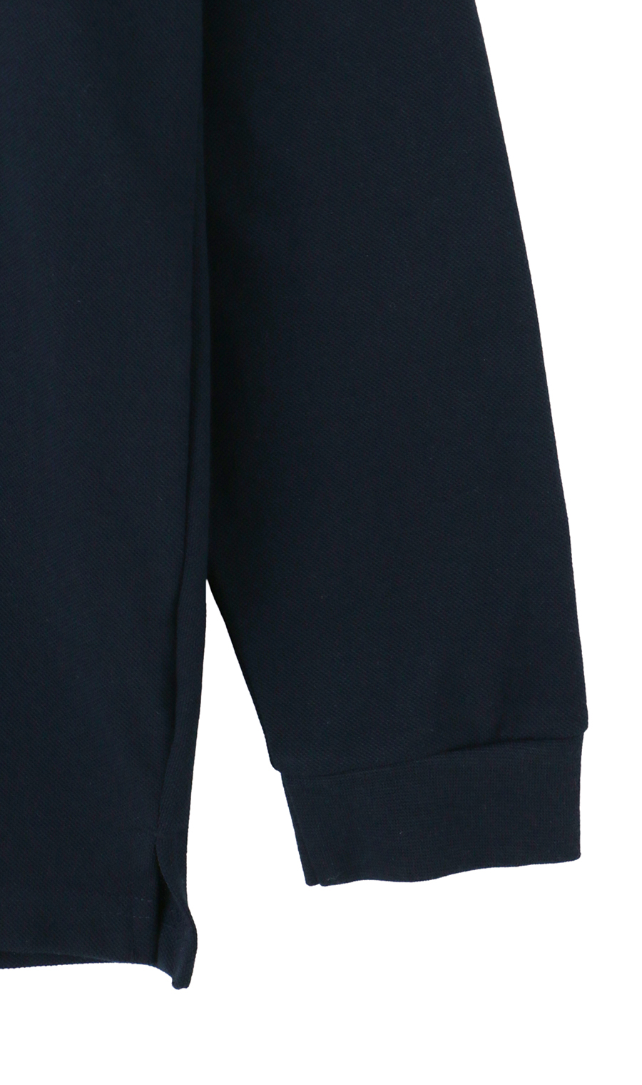 リブ襟鹿の子ポロシャツ ネイビー M