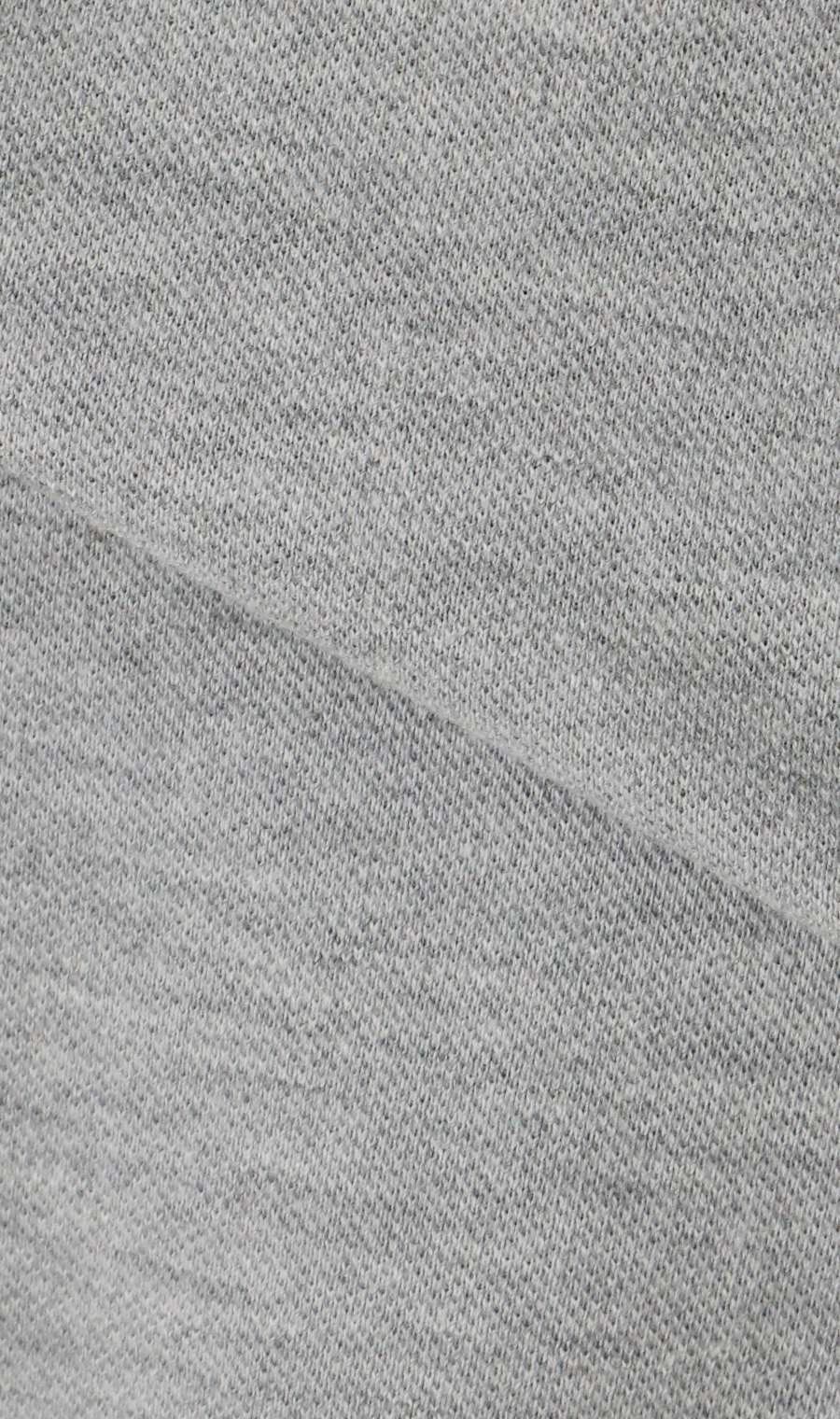 リブ襟鹿の子ポロシャツ グレー M