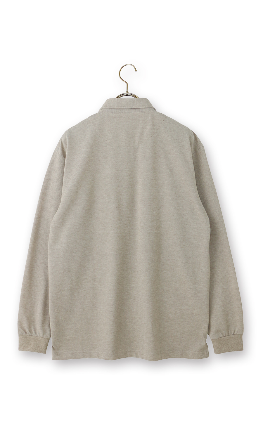 台襟付き鹿の子ポロシャツ【REGAL】 ベージュ M