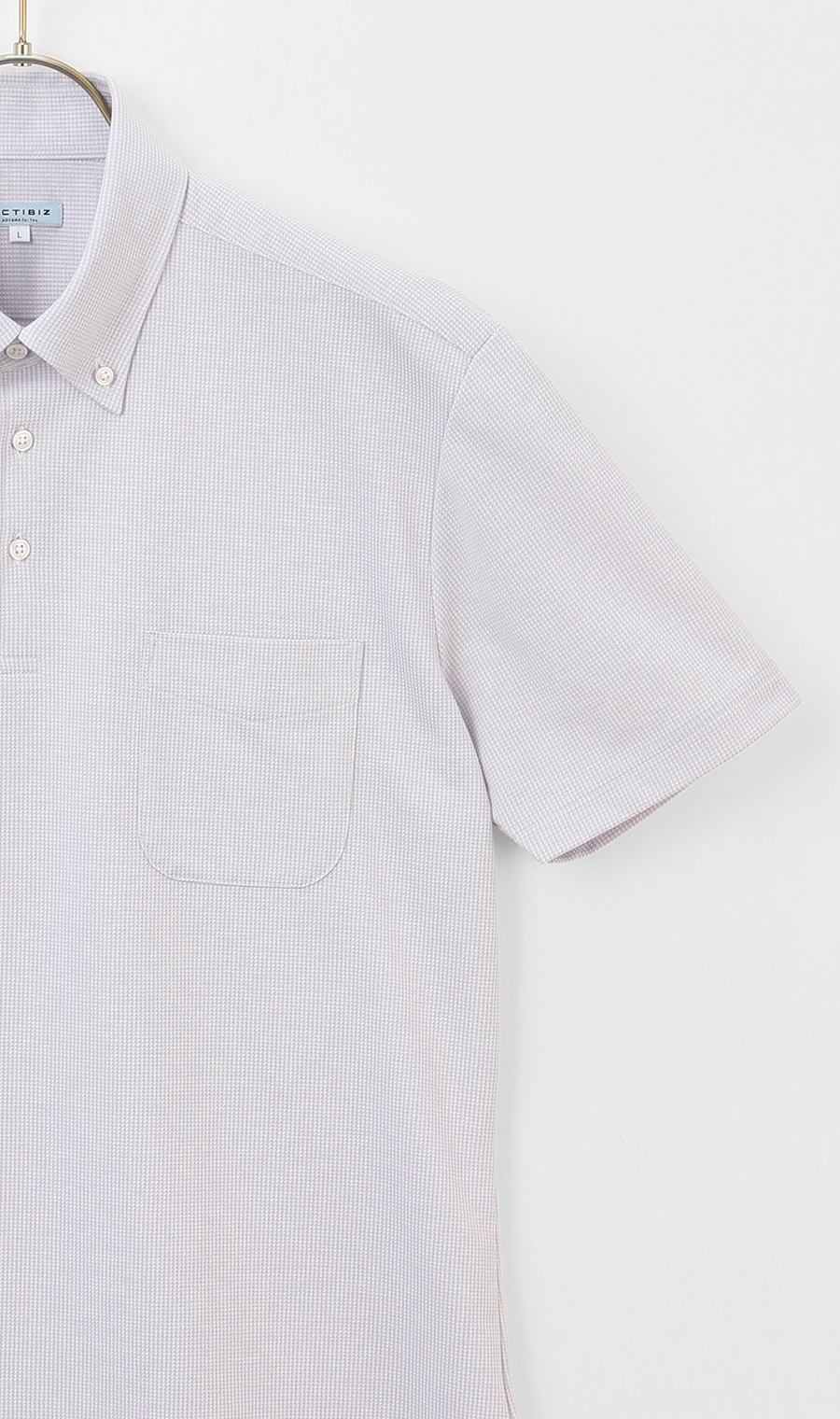 サラッとポロシャツ【ボタンダウン】【ALTIMA】【＃すごポロ】 パープル S