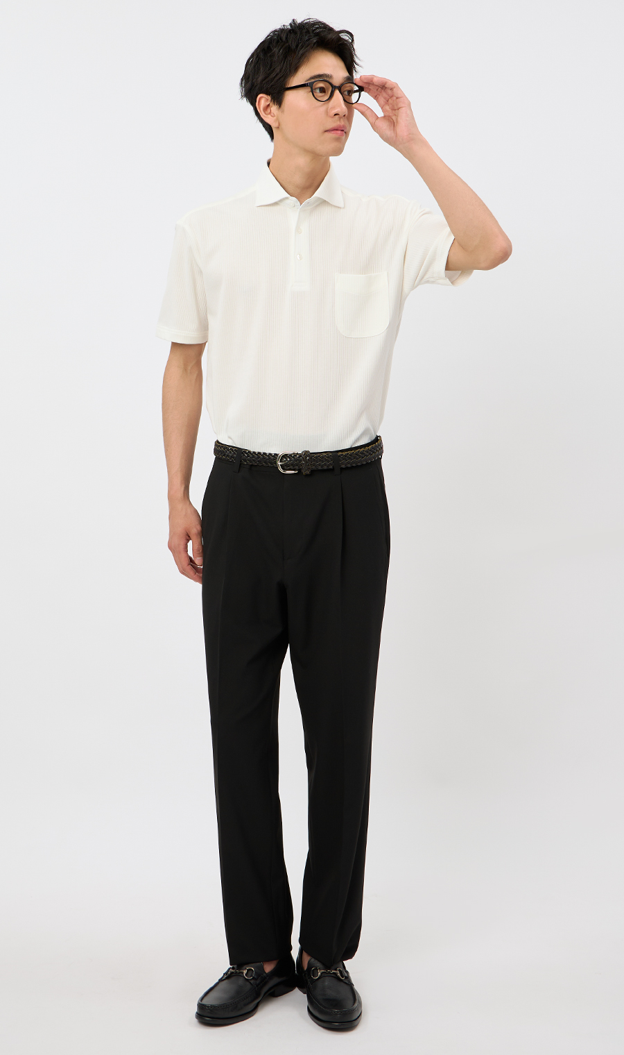 サラッとポロシャツ【ワイドカラー】【ALTIMA】【#すごポロ】 ホワイト 3L