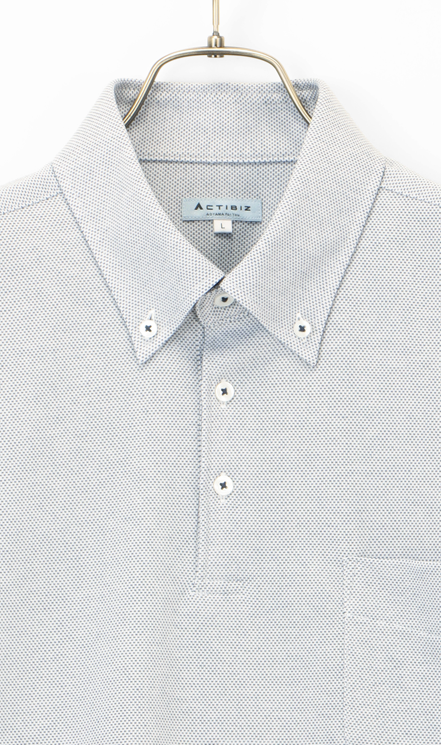 サラッとポロシャツ【ボタンダウン】【ALTIMA】【＃すごポロ】 グレー S