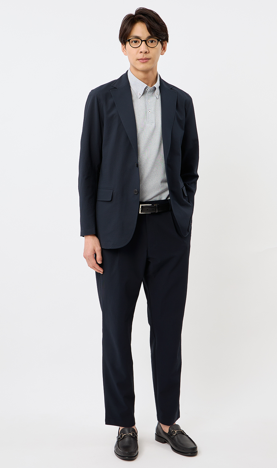 サラッとポロシャツ【ボタンダウン】【ALTIMA】【＃すごポロ】 グレー S