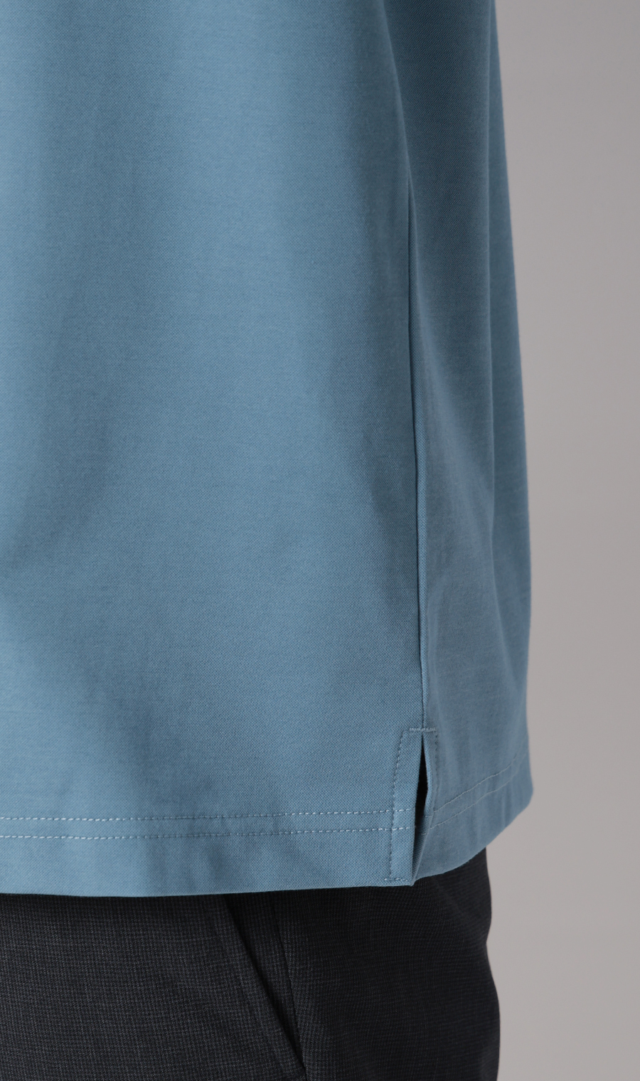 冷たいポロシャツ【ボタンダウン】【＃すごポロ】 サックス S