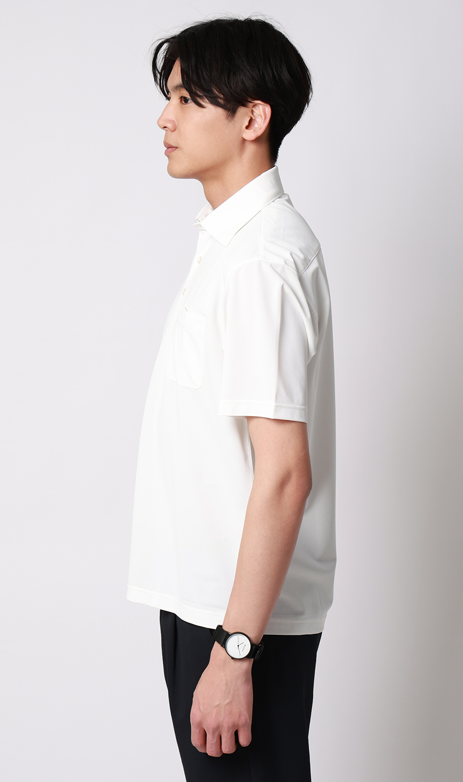冷たいポロシャツ【#すごポロ】 ホワイト S