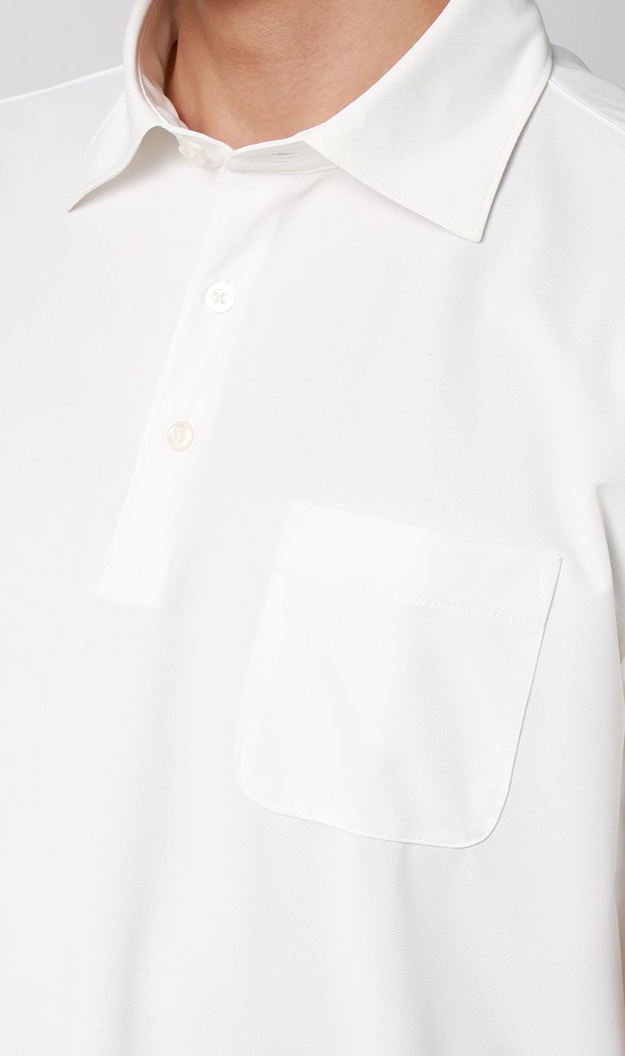 冷たいポロシャツ【#すごポロ】 ホワイト S