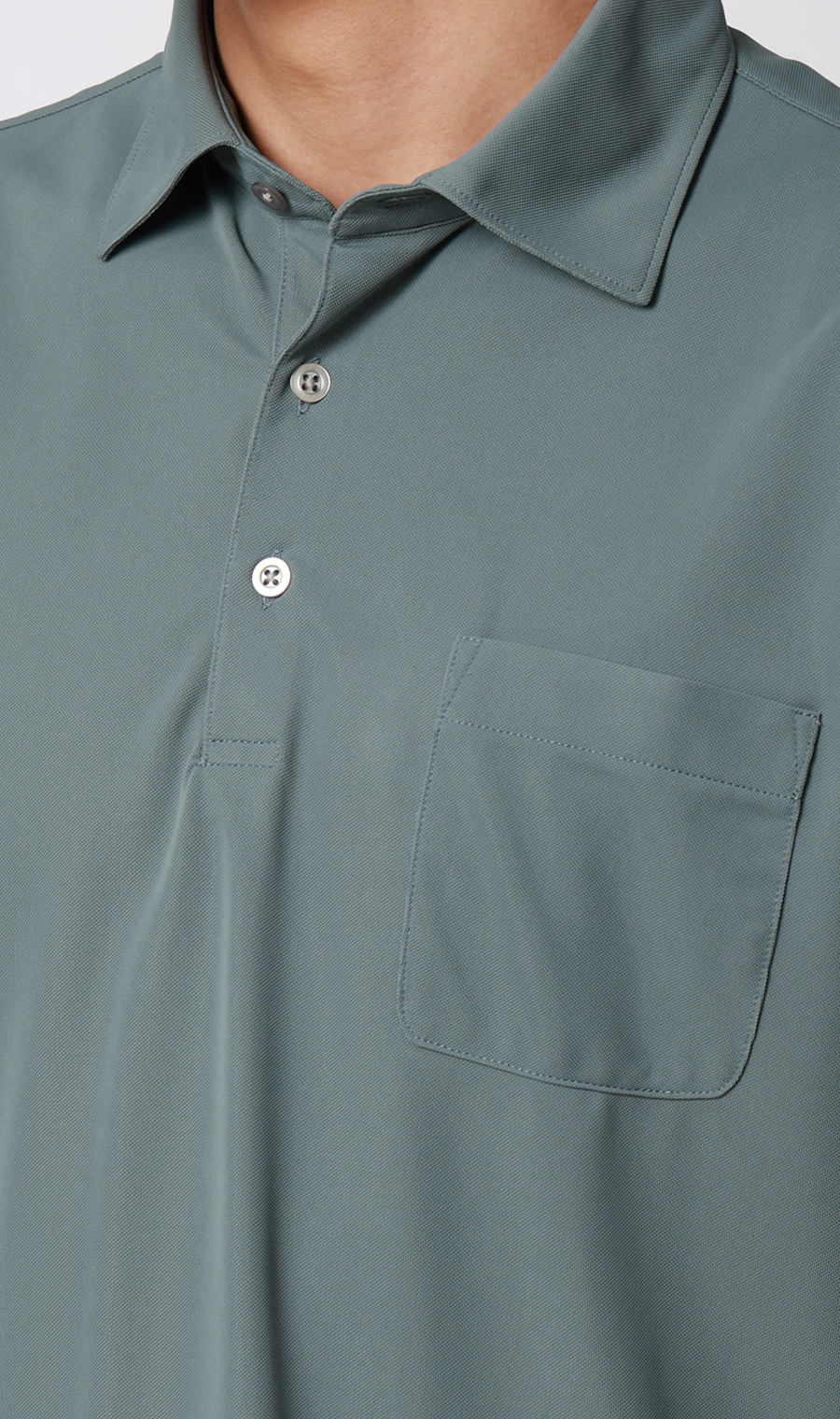 冷たいポロシャツ【＃すごポロ】 グリーン S