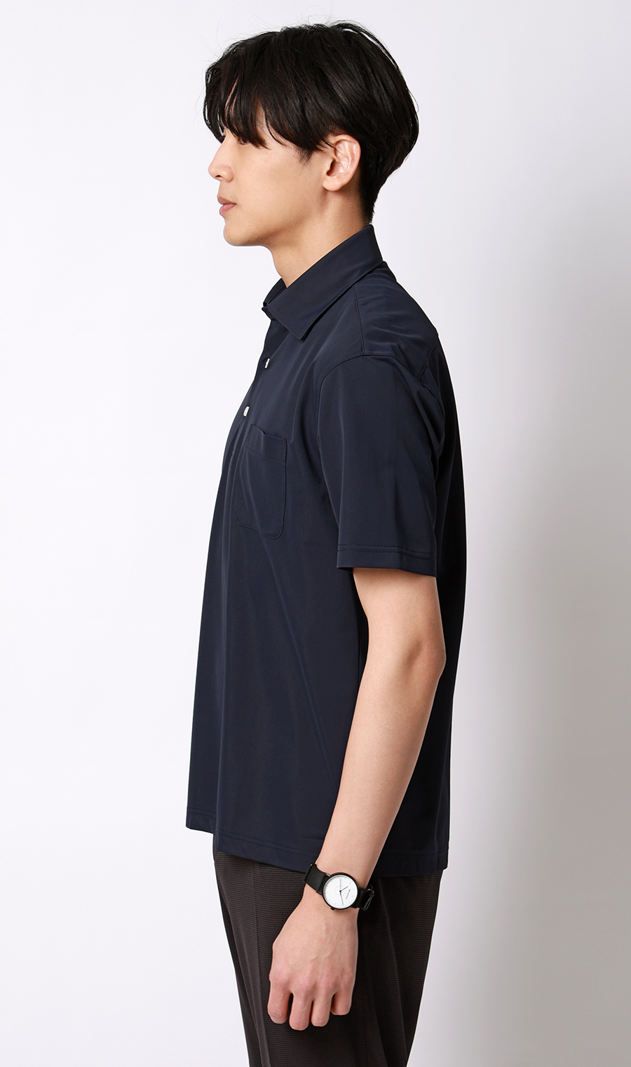 冷たいポロシャツ【#すごポロ】 ネイビー S