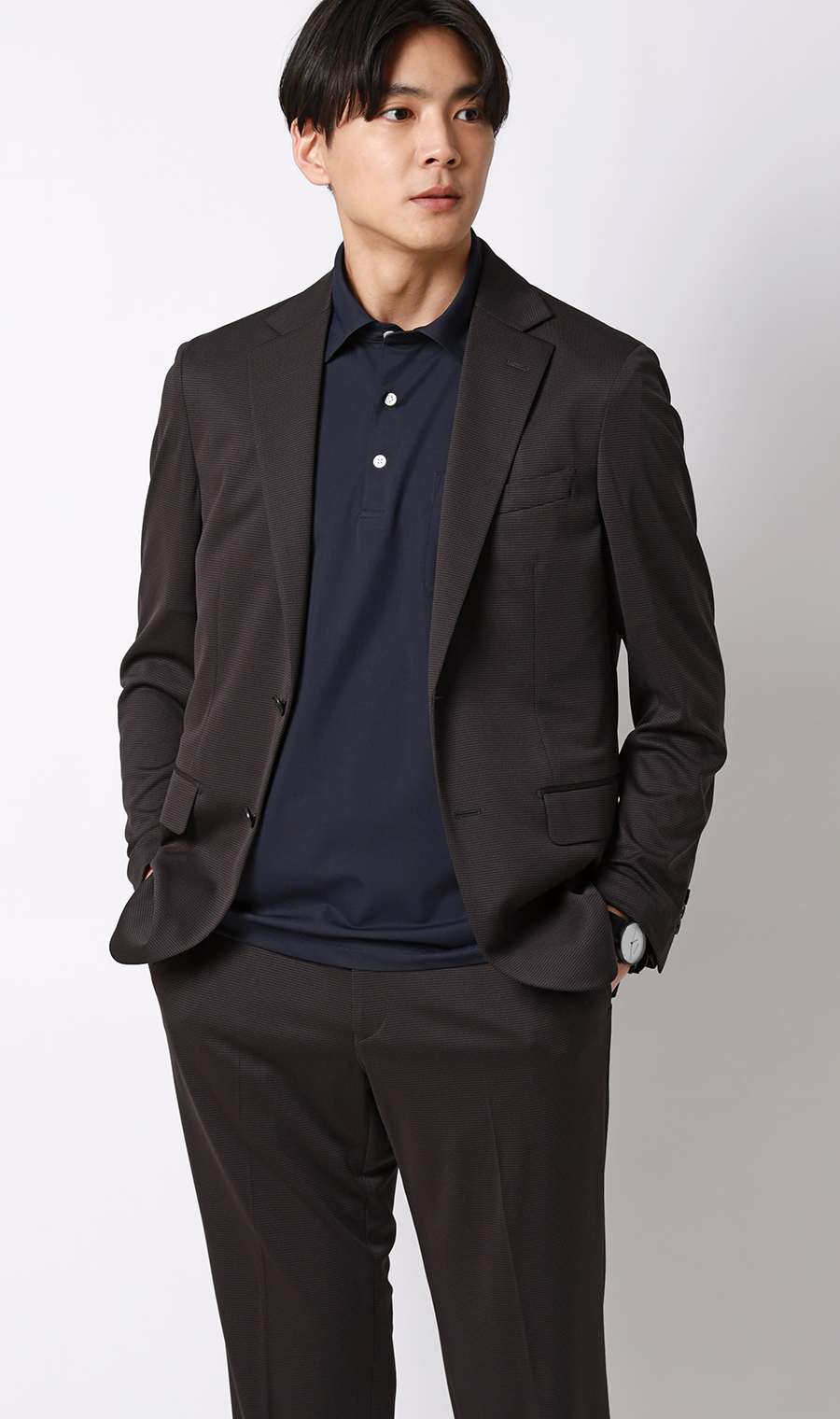 冷たいポロシャツ【#すごポロ】 ネイビー S