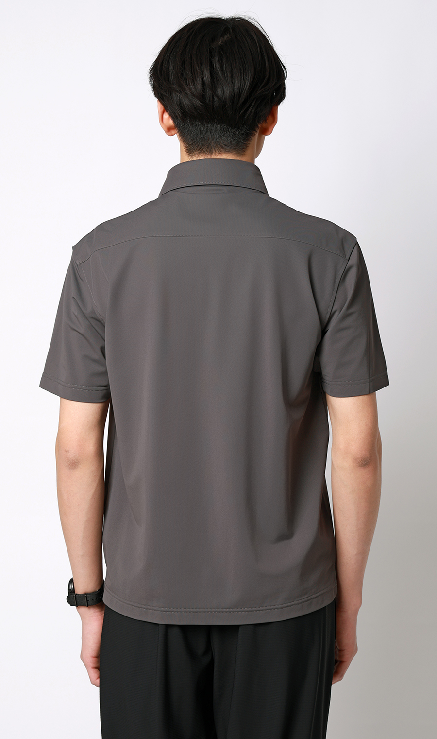 冷たいポロシャツ【＃すごポロ】 チャコール S