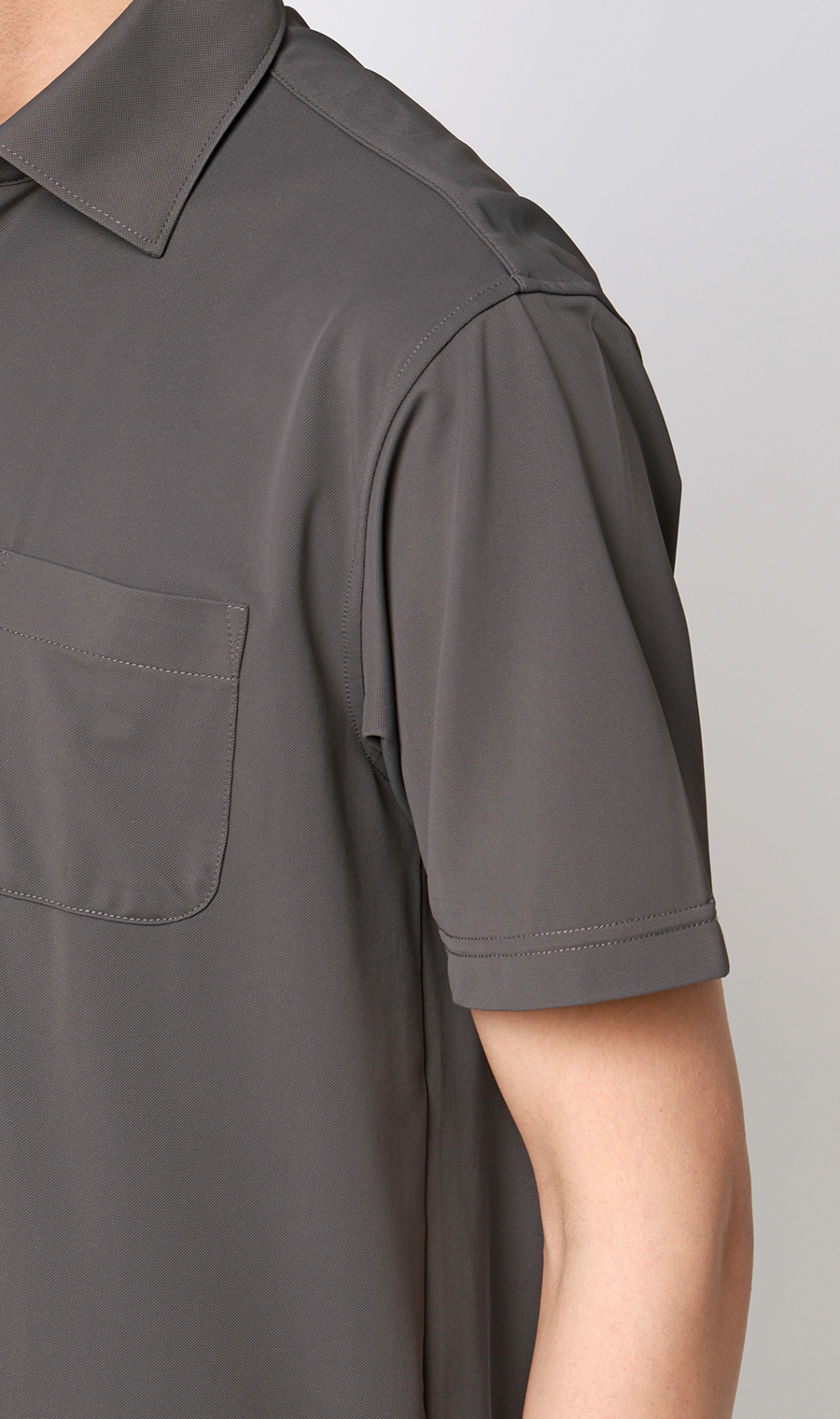 冷たいポロシャツ【＃すごポロ】 チャコール S