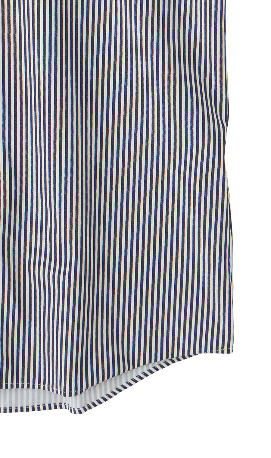 冷たいストライププリントシャツ【涼】【半袖】【＃すご】 ネイビー S