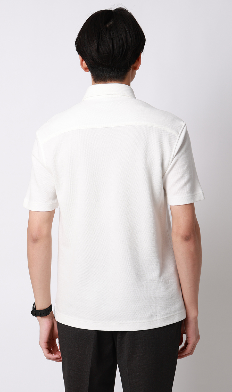 冷たいポロシャツ【ボタンダウン】【＃すごポロ】 ホワイト M