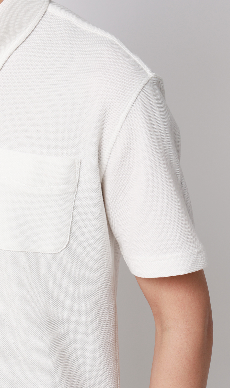 冷たいポロシャツ【ボタンダウン】【＃すごポロ】 ホワイト M