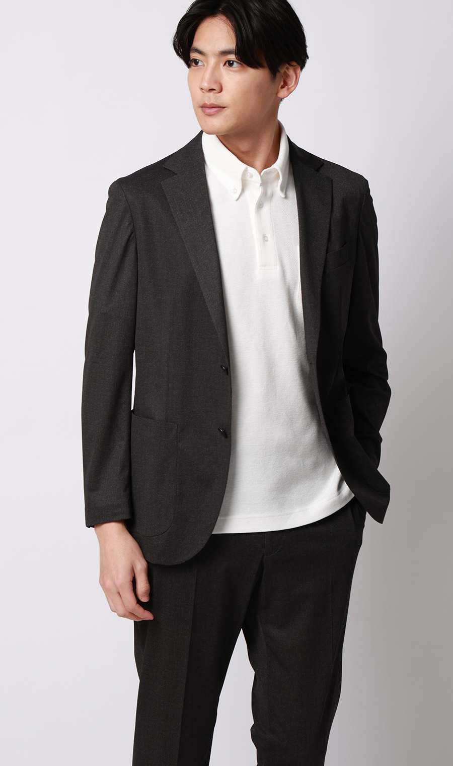 冷たいポロシャツ【ボタンダウン】【＃すごポロ】 ホワイト M