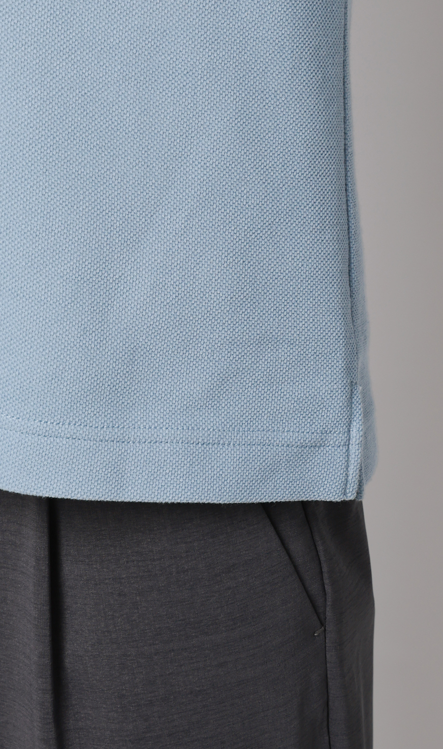 冷たいポロシャツ【ボタンダウン】【＃すごポロ】 サックス M