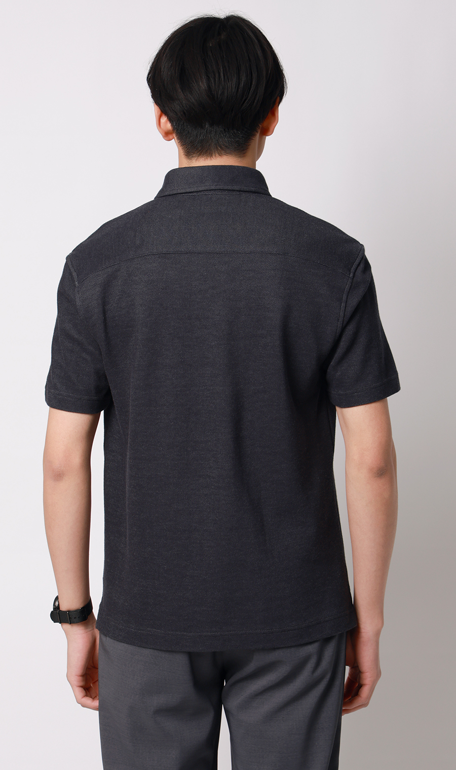 冷たいポロシャツ【ボタンダウン】【＃すごポロ】 ネイビー M