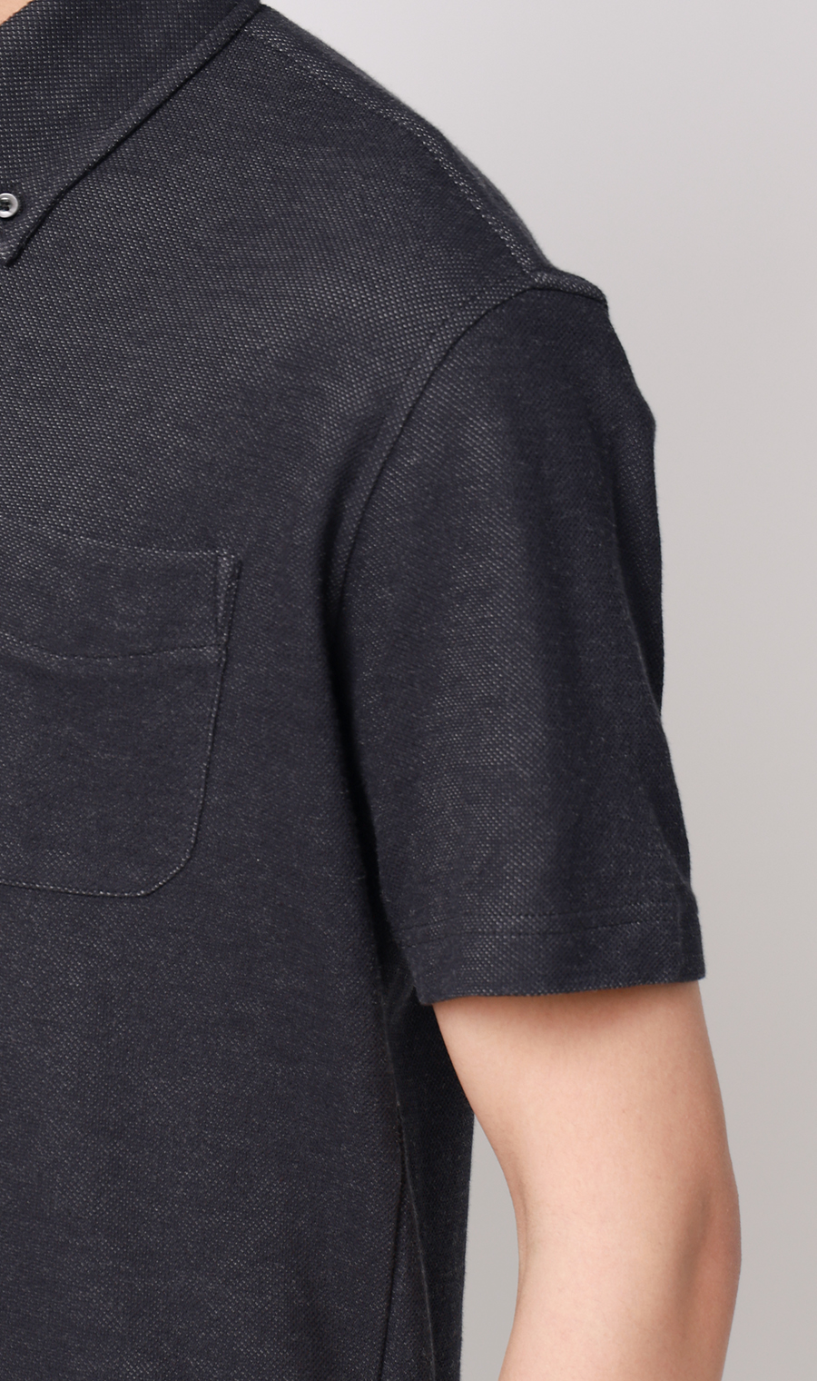 冷たいポロシャツ【ボタンダウン】【＃すごポロ】 ネイビー M