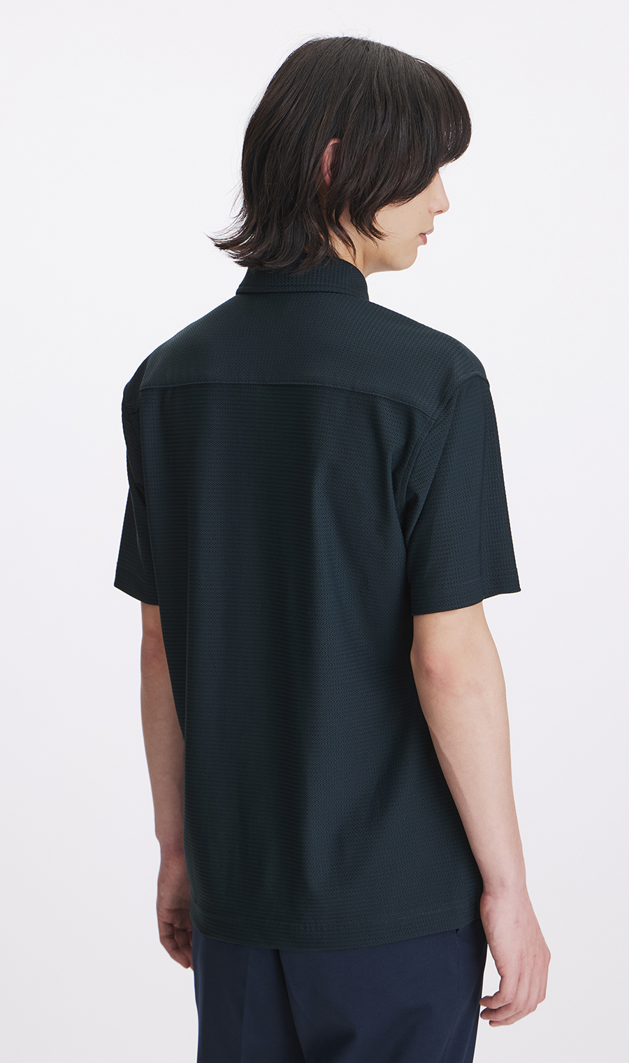 冷たいポロシャツ【＃すごポロ】【涼】 ネイビー M