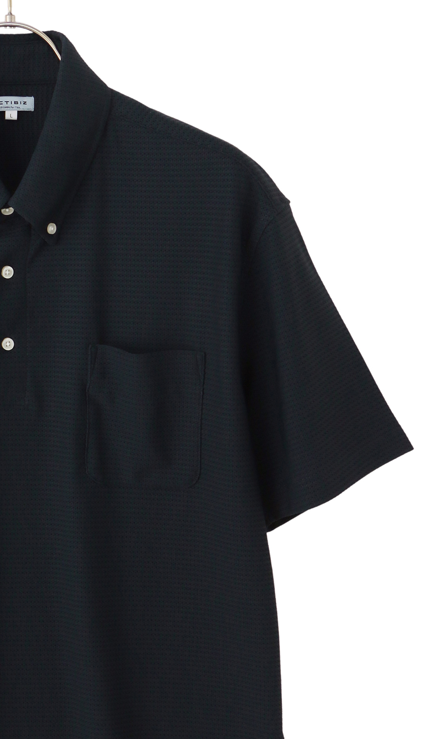 冷たいポロシャツ【＃すごポロ】【涼】 ネイビー M